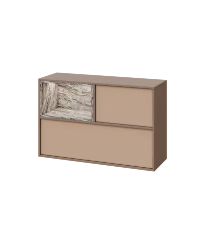 ERY H1231 L horní modul, levý, 2-výklop/nika, 770x1200x400, neutrální